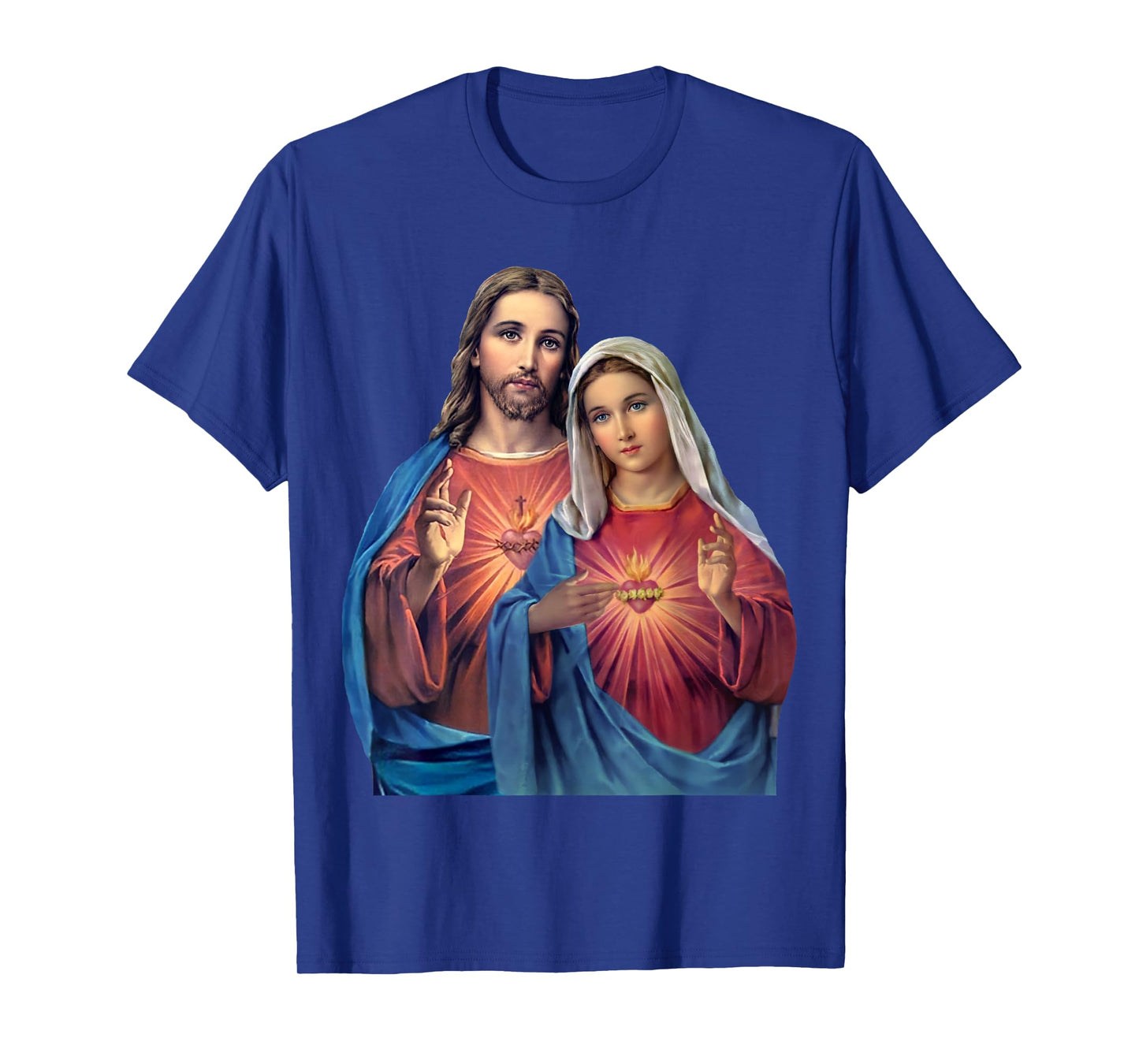 Hearts of Jesus and Mary very close together (Twin Hearts) T-Shirt
