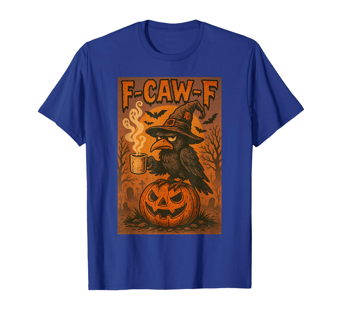 Funny Halloween F Caw F Crow Shirt Lazy Raven Witch Costume T-Shirt