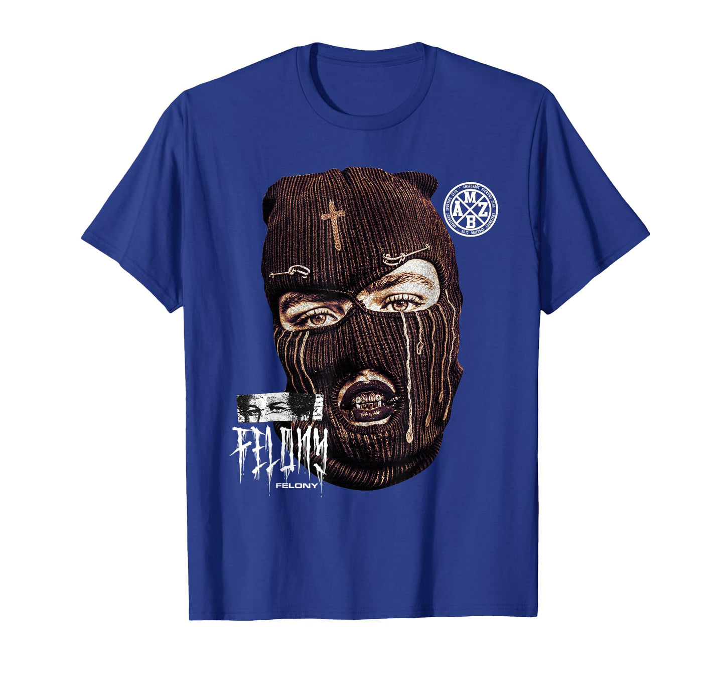 Modern Hip Hop Balaclava Girl Urban Streetwear Edgy Ski Mask T-Shirt