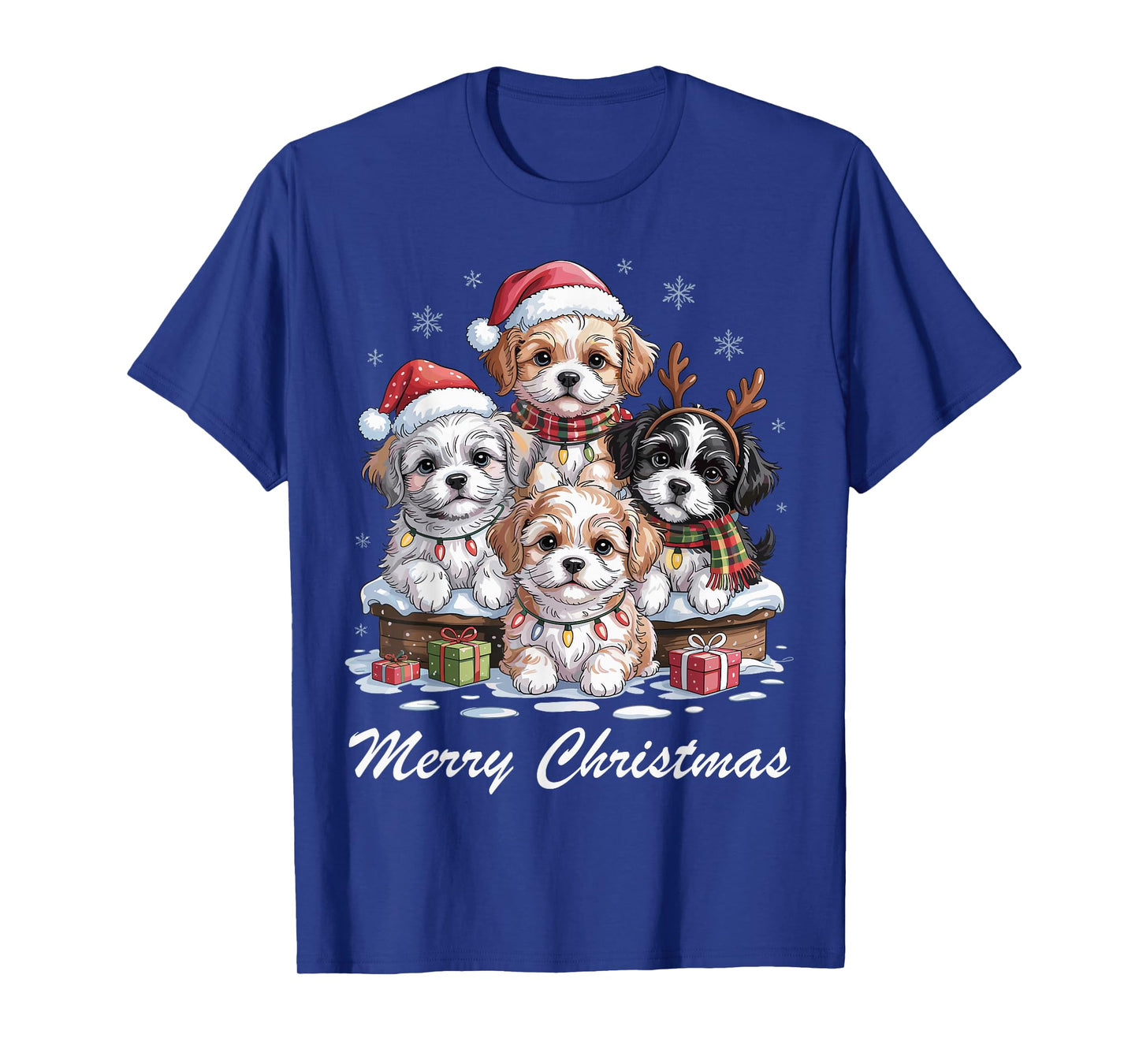 Havanese Merry Christmas Funny Dog Lovers Holiday Pajama T-Shirt