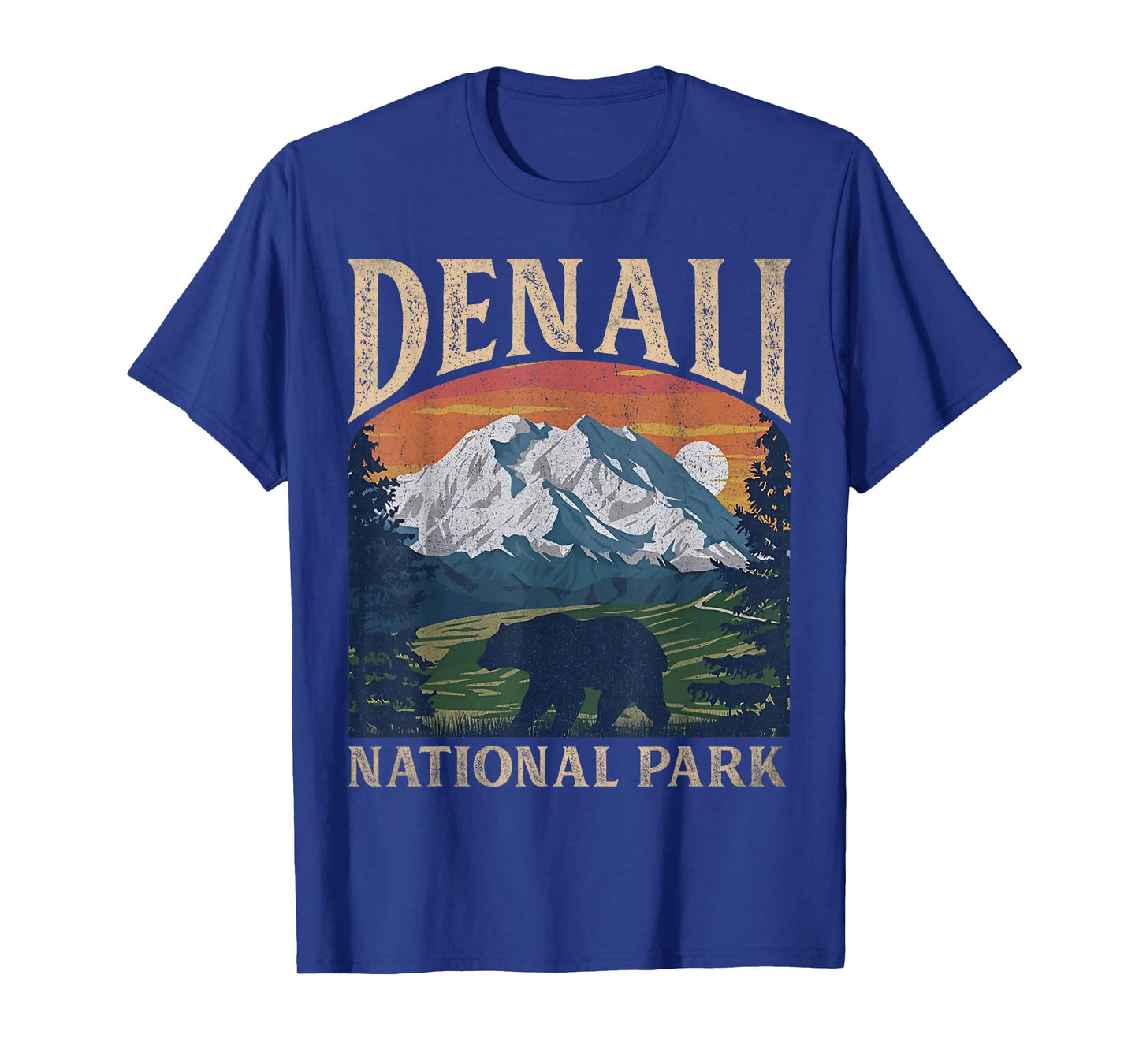 Vintage Denali National Park Retro Mount For Men Women T-Shirt