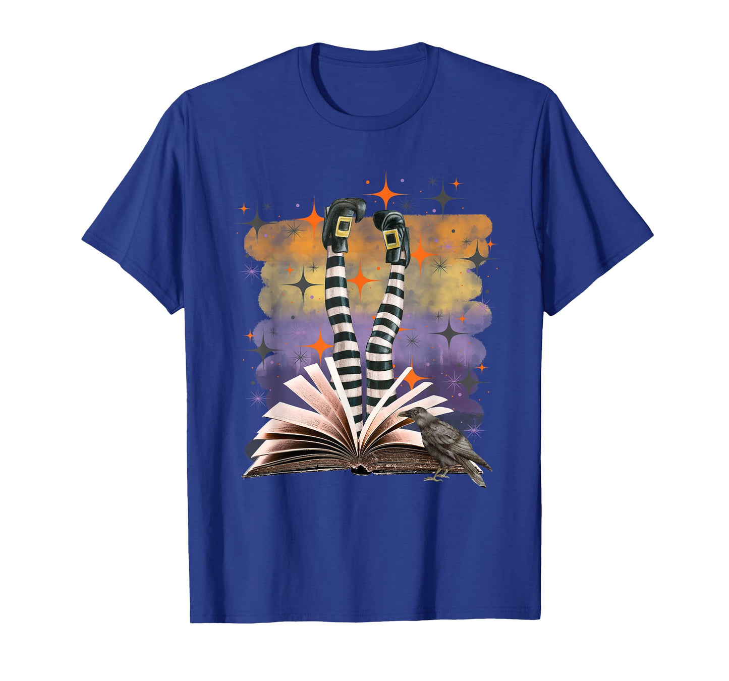 Halloween Witch Book Design Spooky Magical Library Art T-Shirt
