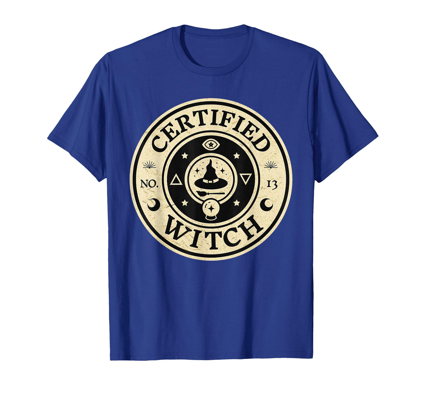 Certified Witch | Vintage Look Witch Seal Design T-Shirt