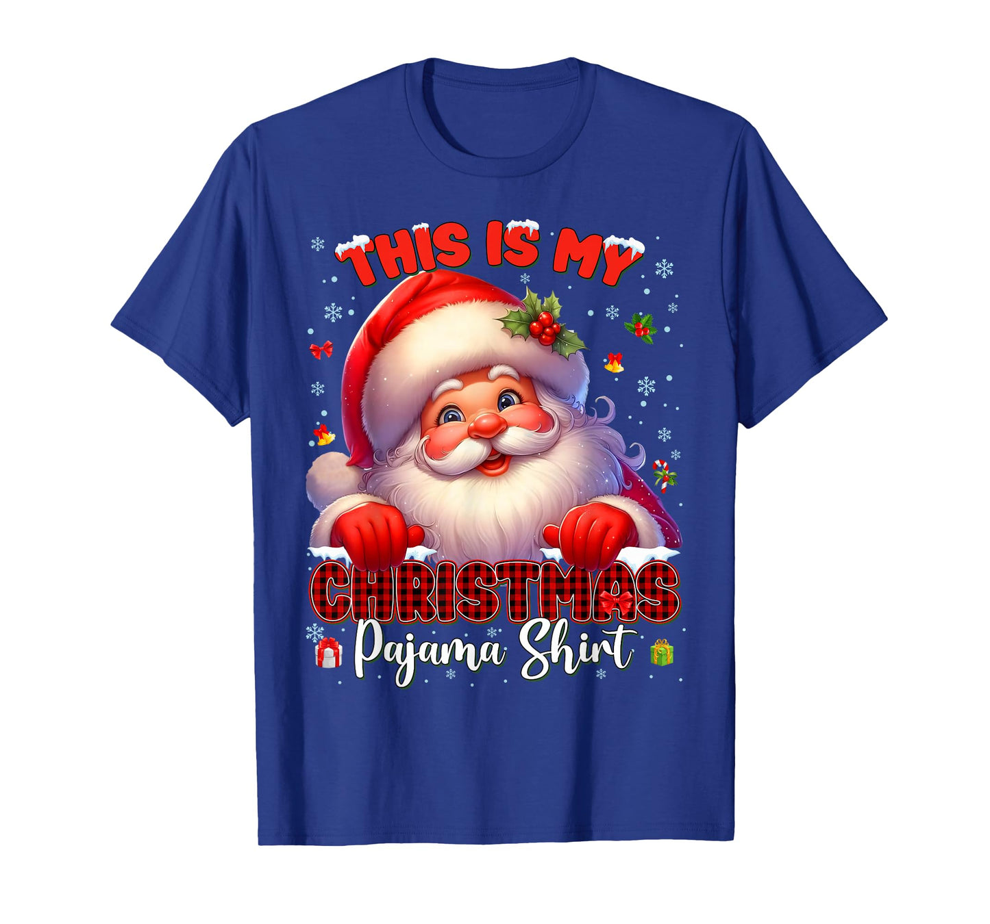 This is My Christmas Pajamas Shirt Santa Christmas Xmas Kid T-Shirt