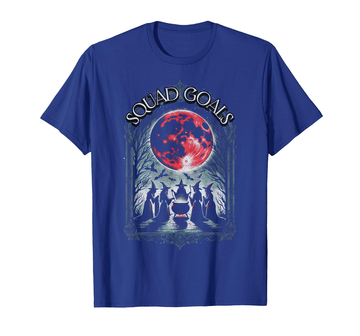 Funny Witch Coven Squad Goals Women Girls Halloween T-Shirt