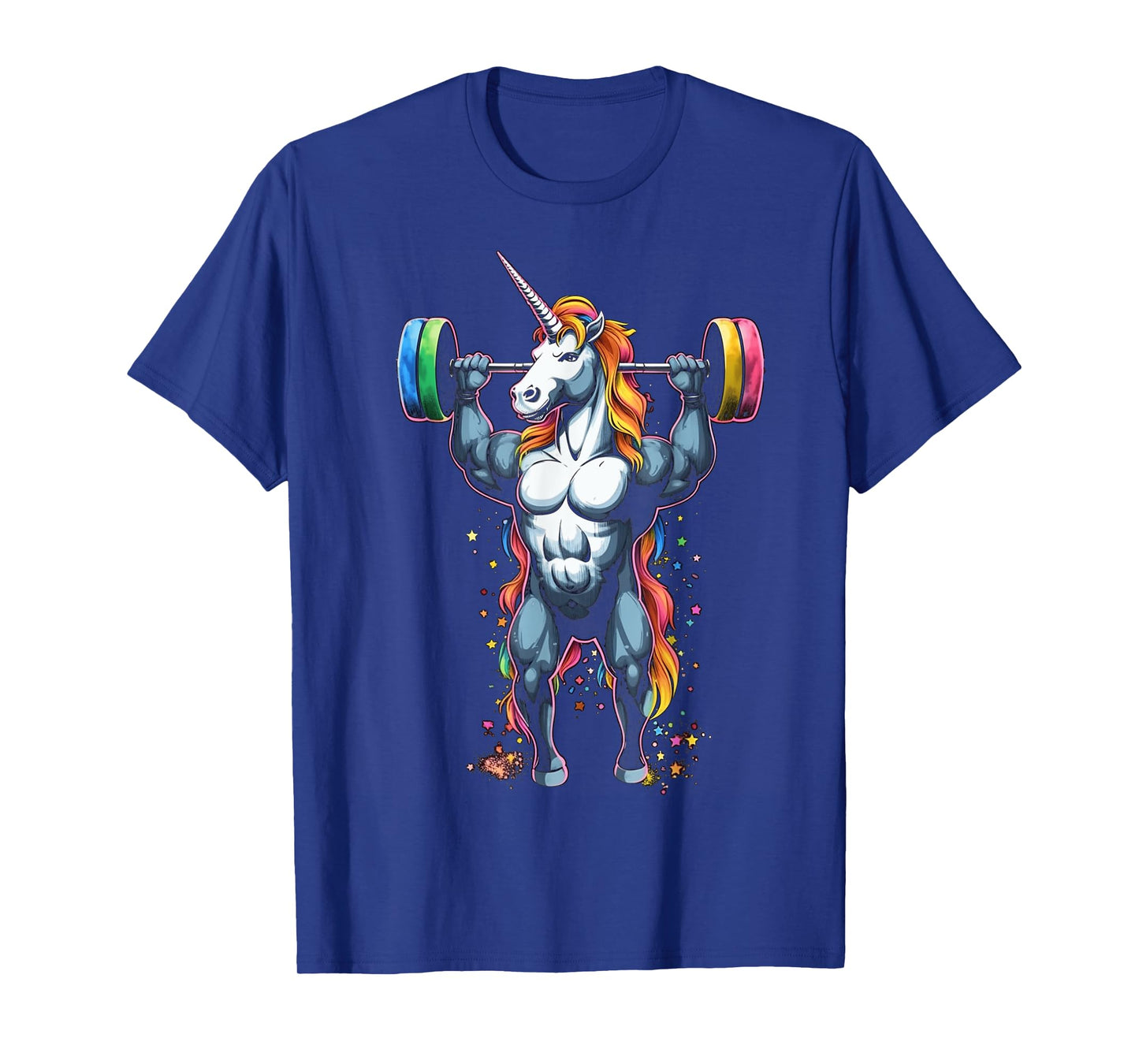 Unicorn Weightlifting Tee Deadlift Fitness Gym Graphic Tee T-Shirt