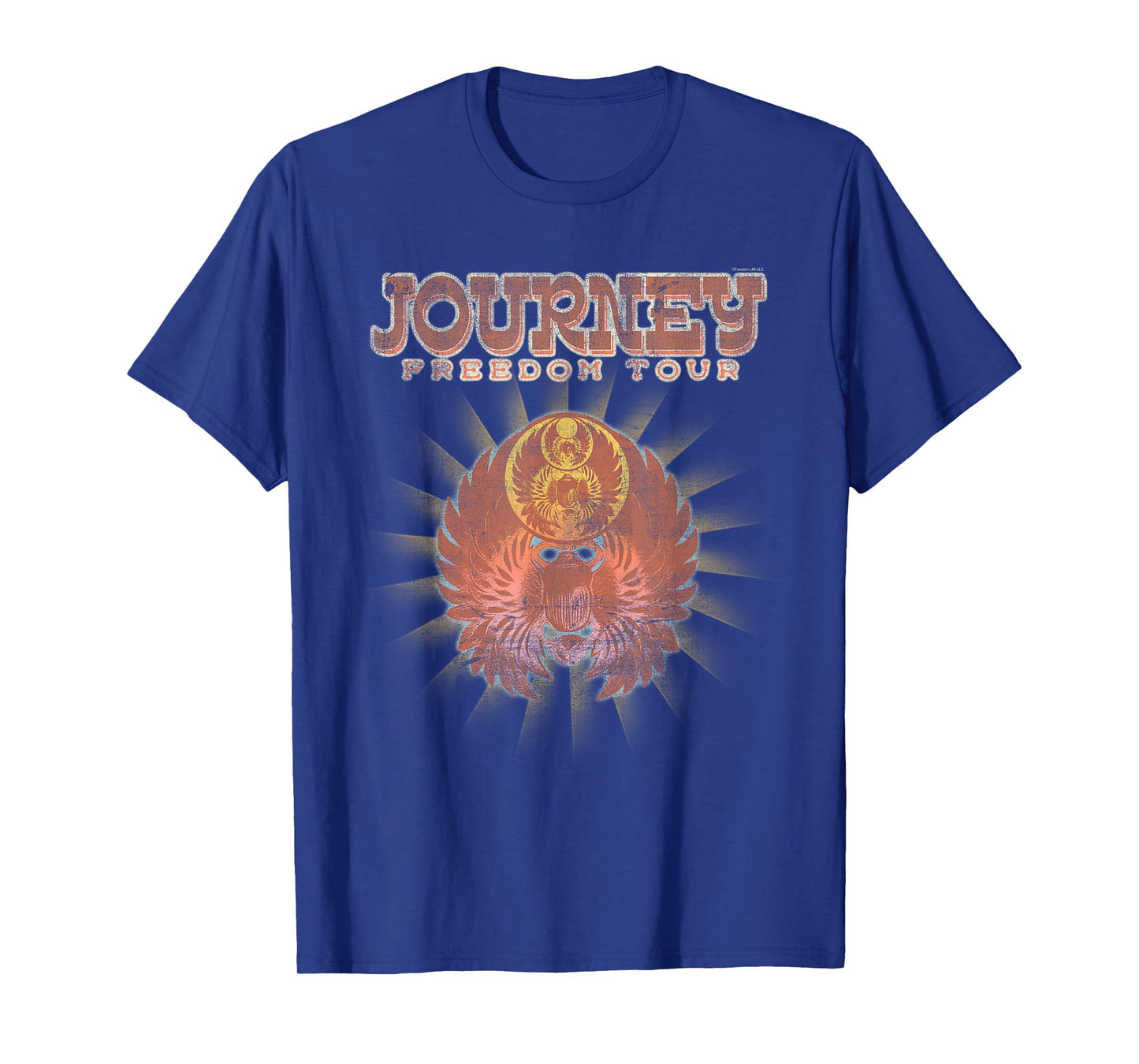 Journey Freedom Golden Scarab Western Logo Vintage Band T-Shirt