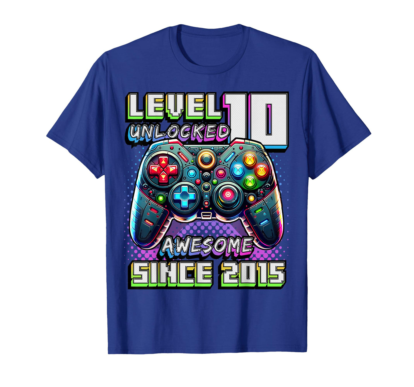 10th Birthday Boy Level 10 Gamer 10 Year Video Game Party T-Shirt