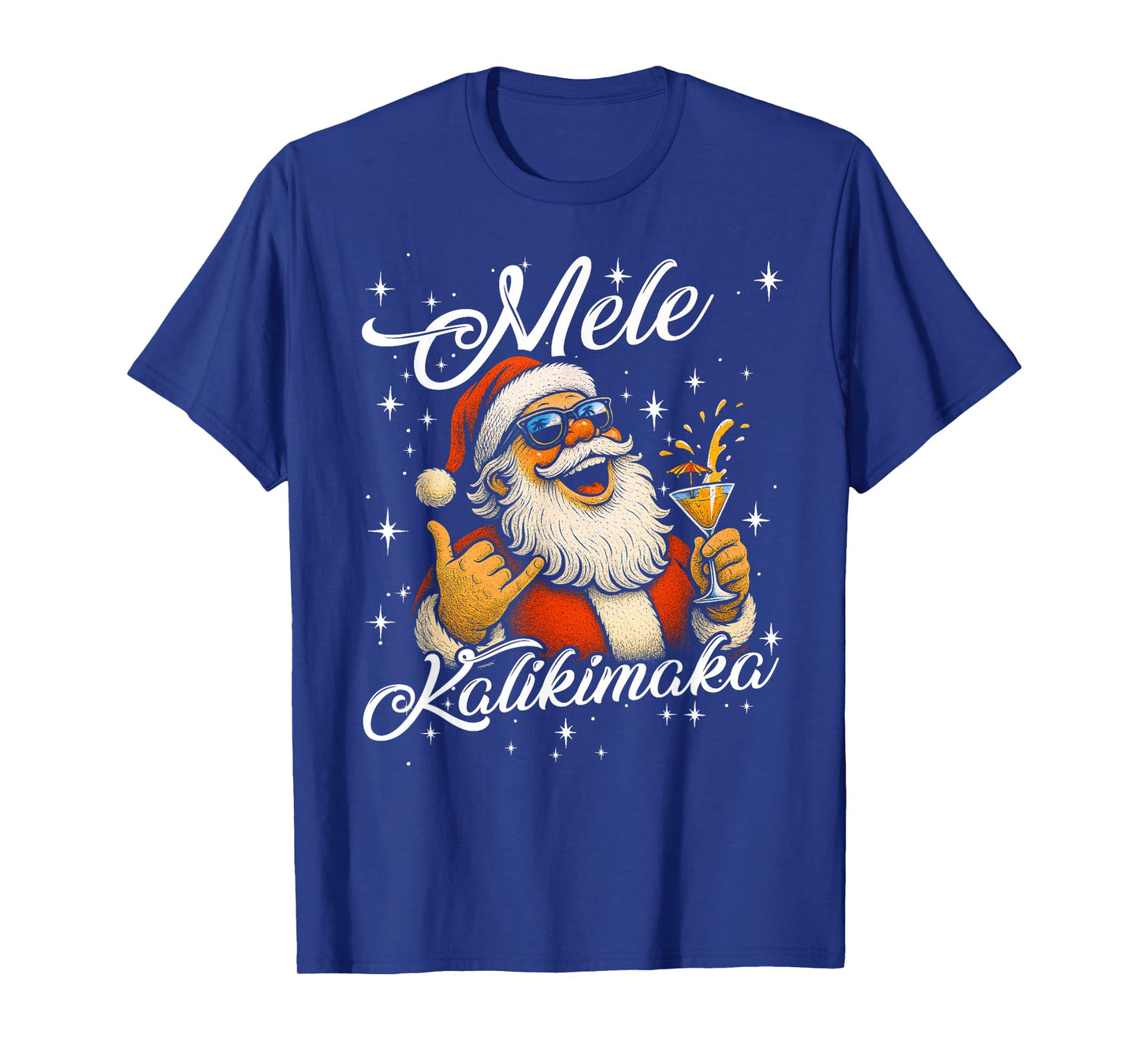 Retro Mele Kalikimaka Hawaiian Christmas Cocktail, Party T-Shirt