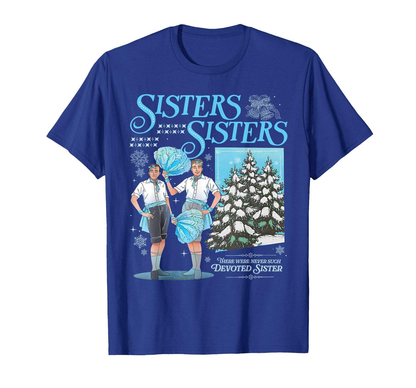 Sisters White Xmas Snowflake Pajamas Holiday Merry Christmas T-Shirt