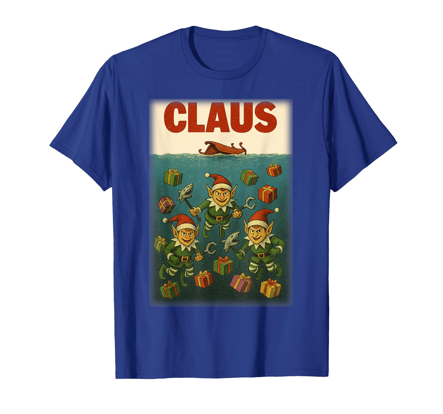 Creepy Claus Horror Christmas Dark Elf Top T-Shirt