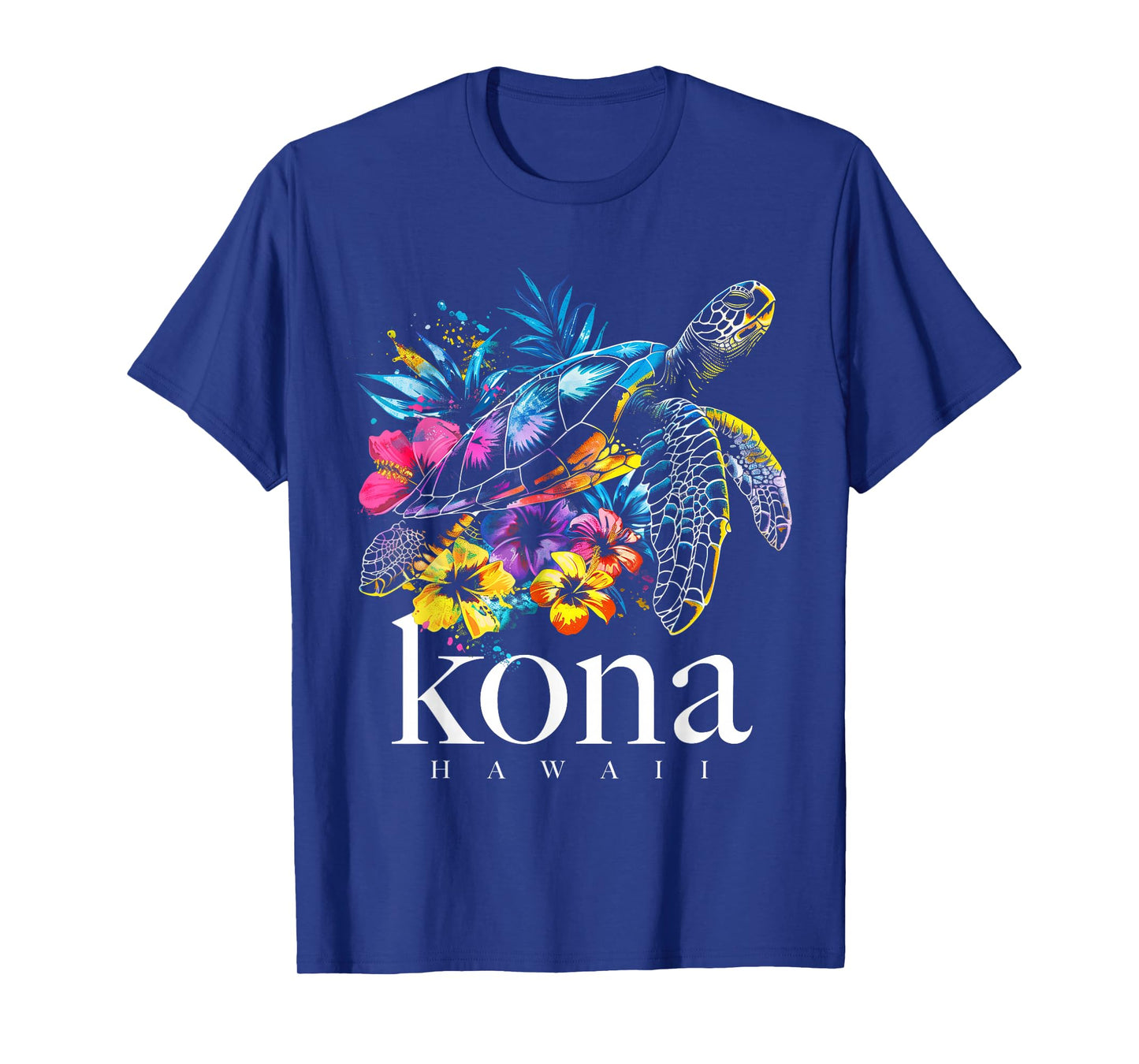 Kona Hawaii Sea Turtle Hawaiian Surfer Souvenir T-Shirt