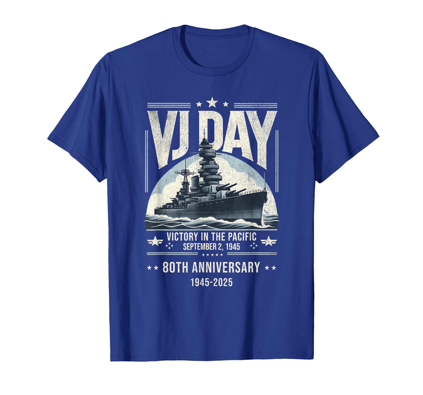 WWII 80th anniversary Vintage USS Missouri Patriotic VJ Day T-Shirt