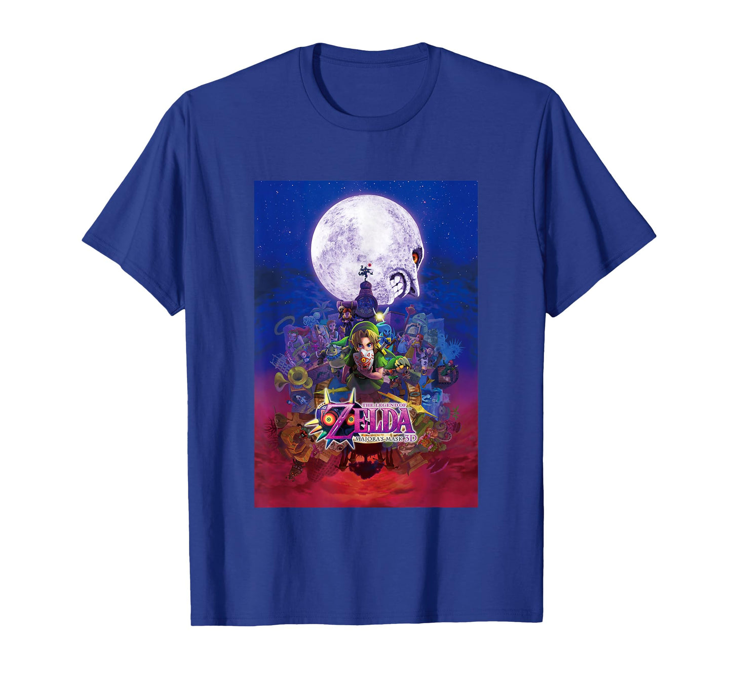 The Legend of Zelda Majora's Mask Gradient Distressed Poster T-Shirt