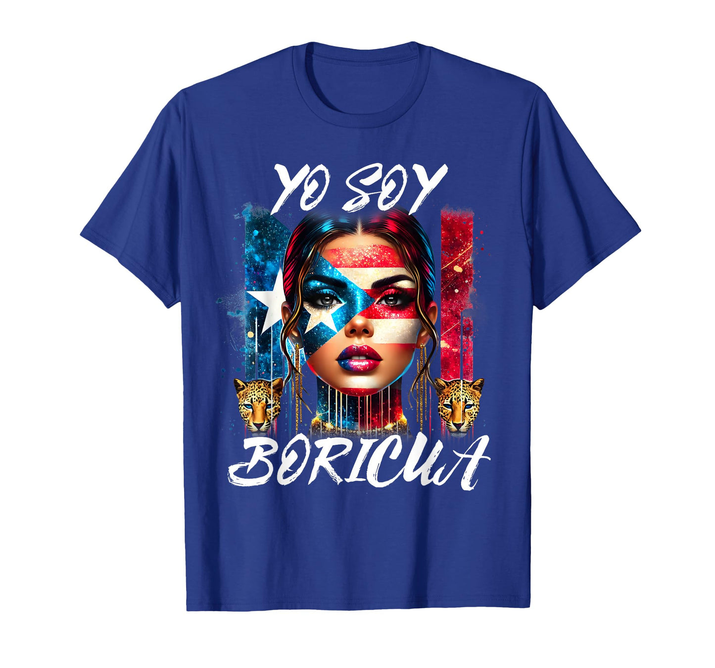 Puerto Rican Women Yo Soy Boricua Puerto Rico Flag Hispanic T-Shirt