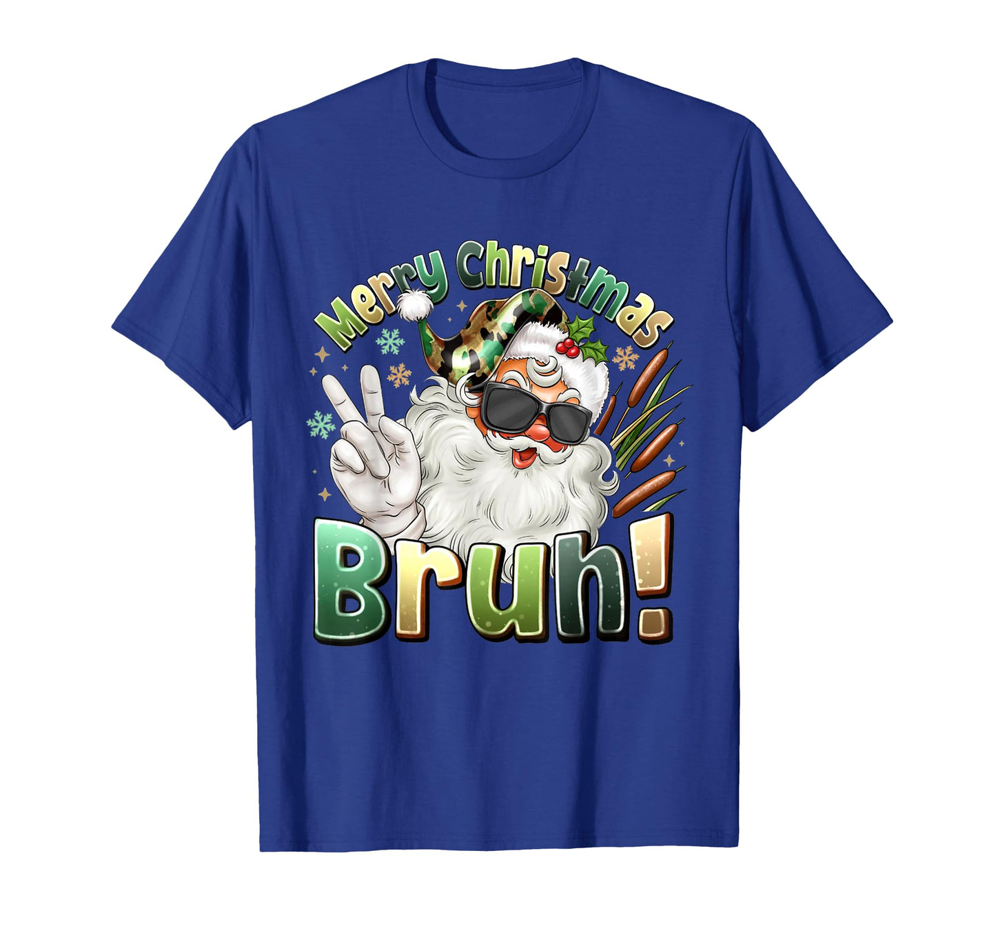 Merry Christmas Bruh Funny Santa Claus Meme T-Shirt