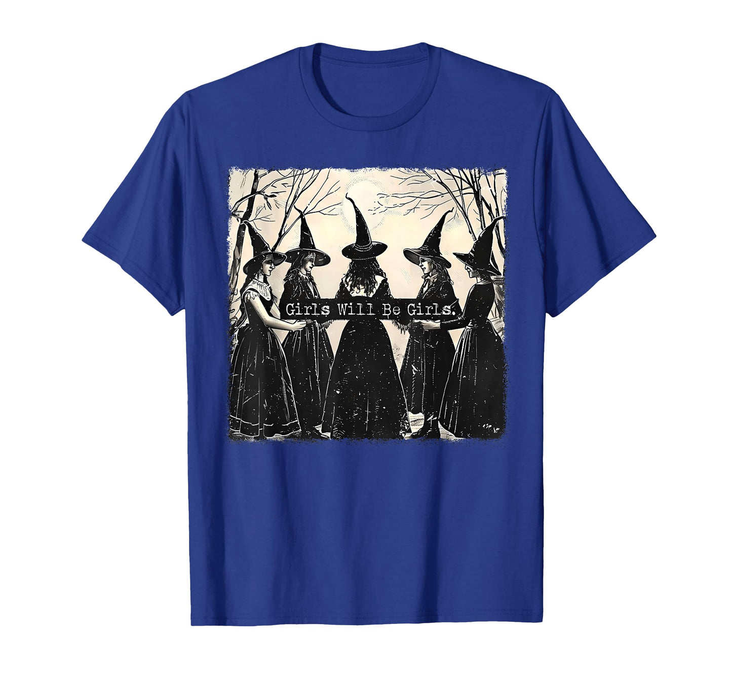 Halloween Spooky Witch Girl Will Be Girls Feminist Women T-Shirt