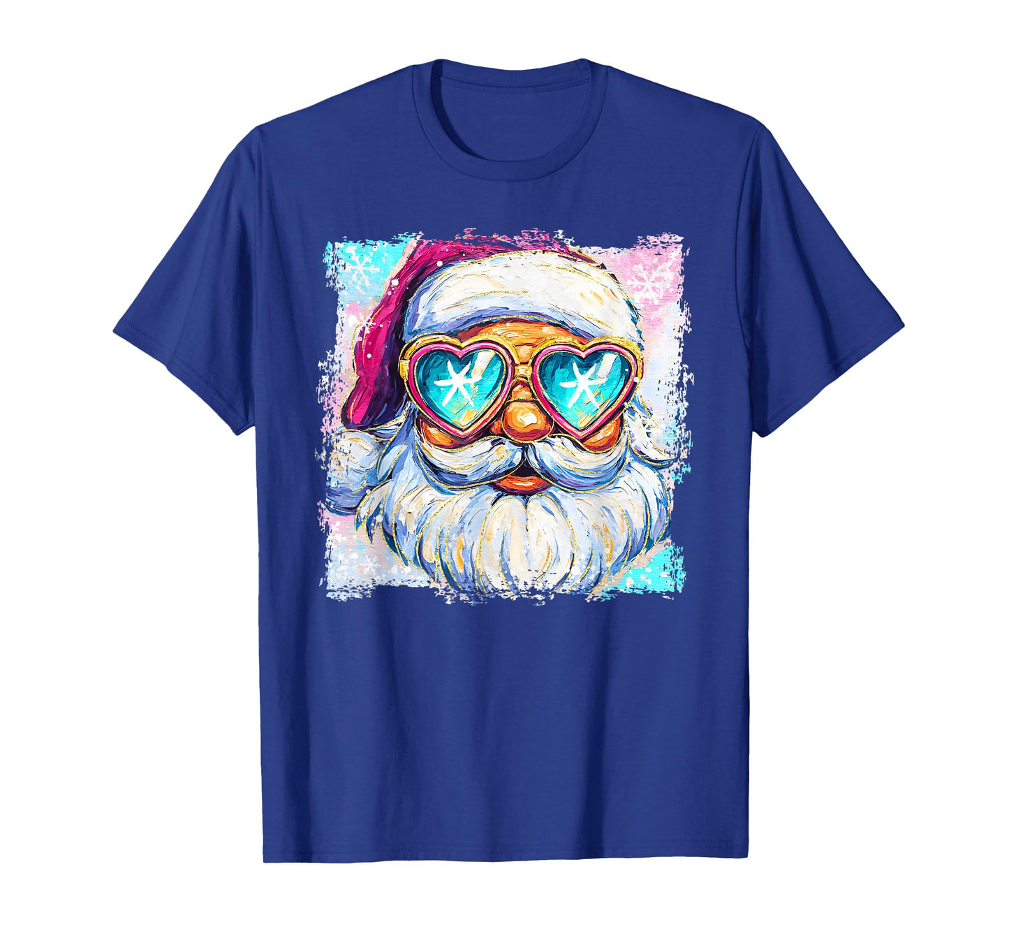 Santa Sunglasses Snowflake Christmas Xmas Pajamas Holiday T-Shirt