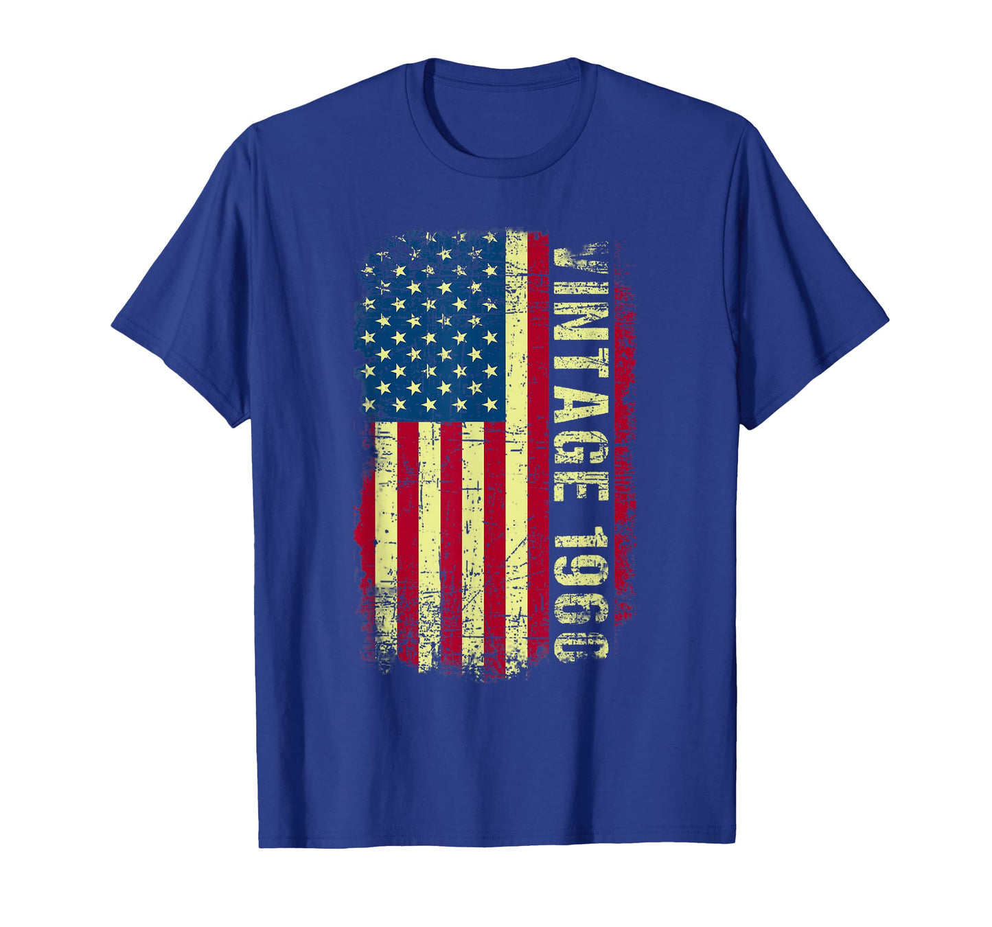 Vintage 1960 Made In 1960 American Flag 65th Birthday Gifts T-Shirt