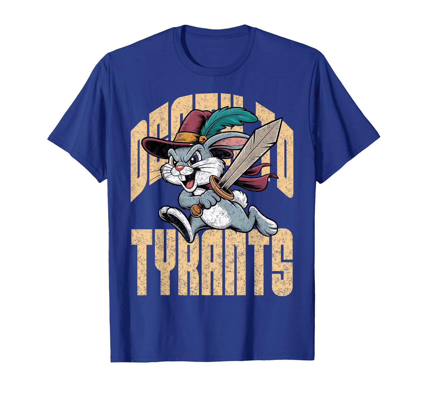 Death To Tyrants Retro Rabbit Meme Funny Vintage 90s T-Shirt
