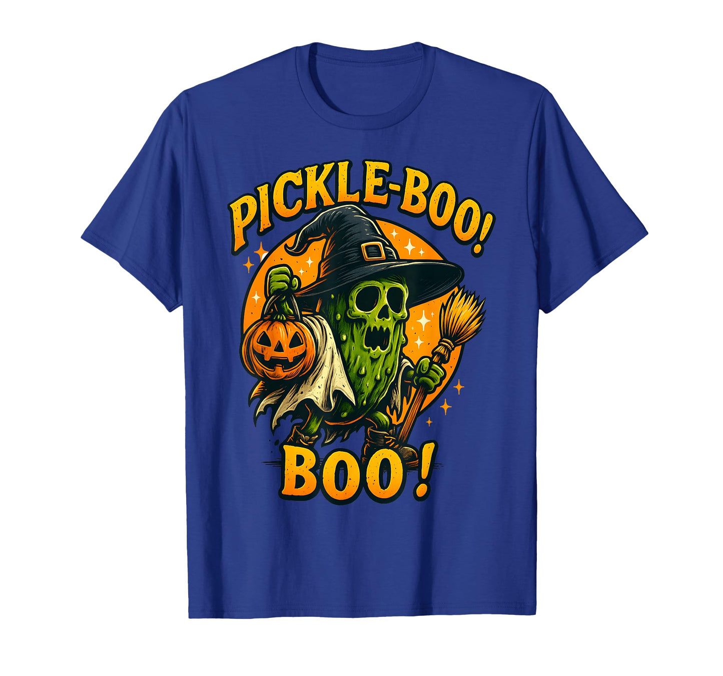 Pickle Boo Funny Halloween Costume Ghost Pickle Pickleball T-Shirt