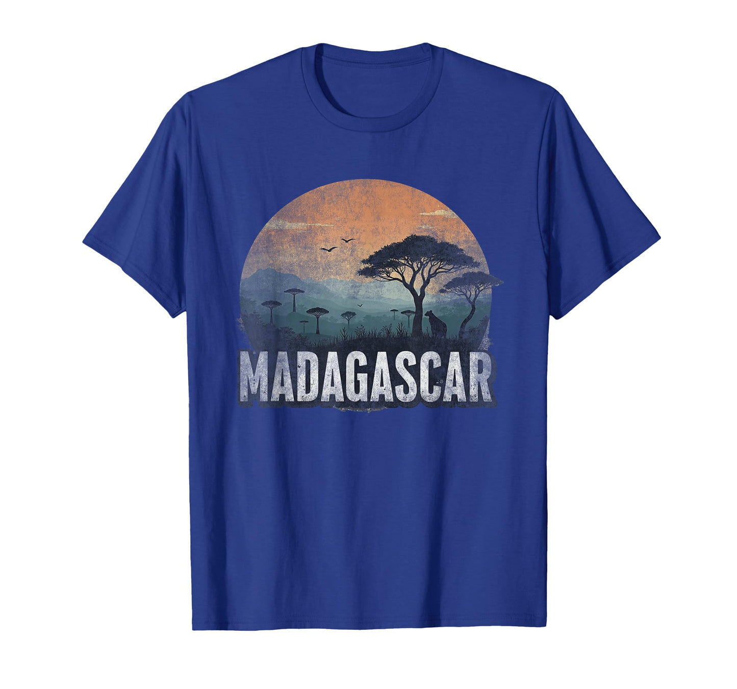 Retro Madagascar Landscape Vintage Souvenir T-Shirt