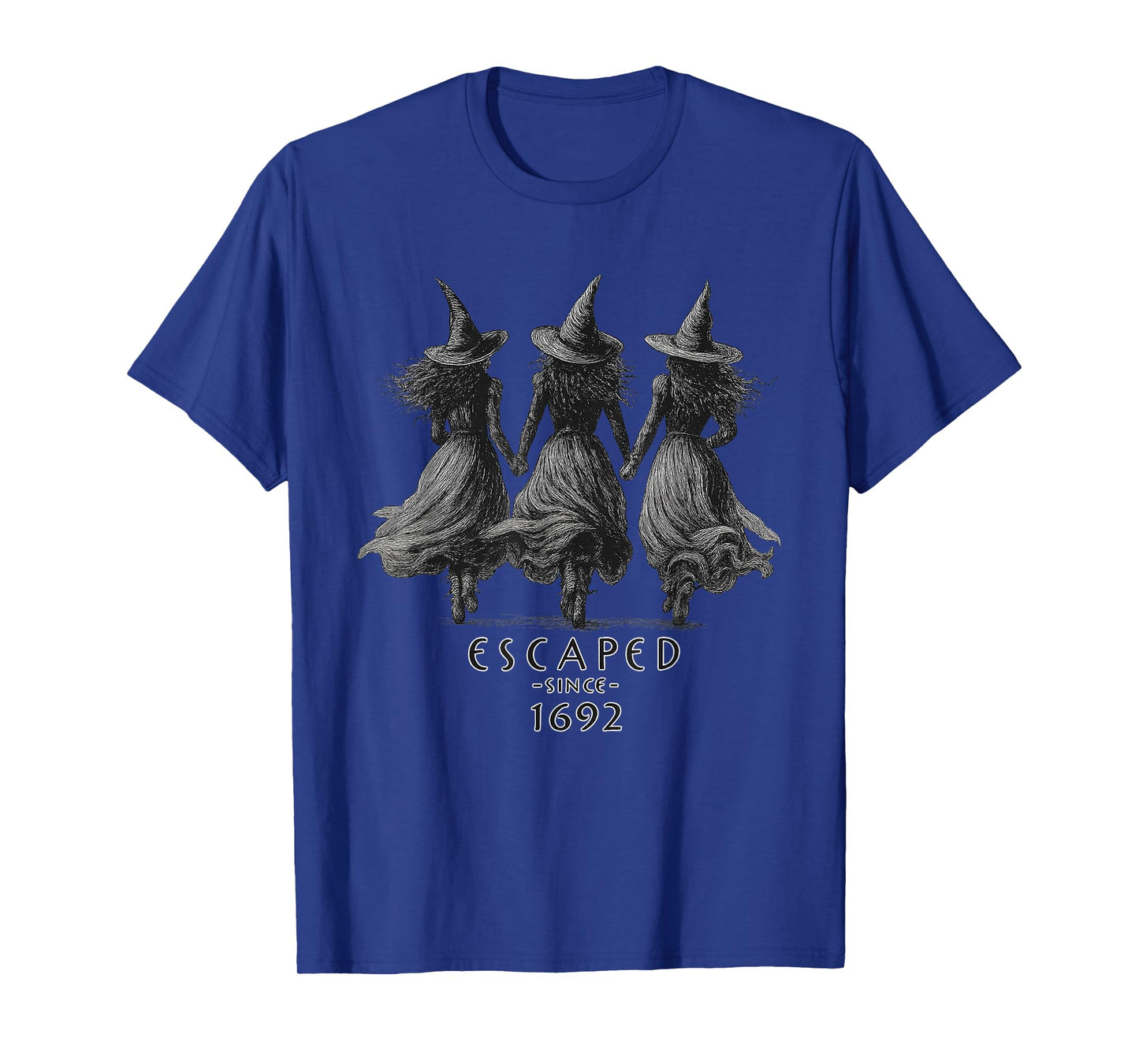 Escaped Since 1692 Vintage Witch Trio Halloween T-Shirt