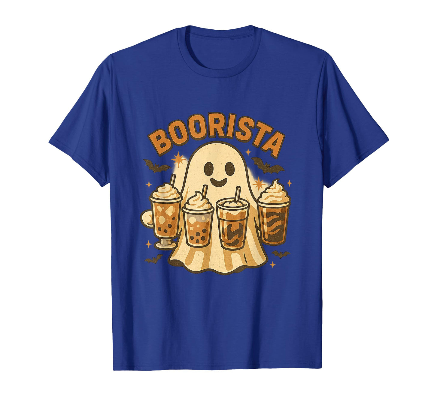 Boorista Barista Ghost Coffee Halloween Spooky Season Funny T-Shirt