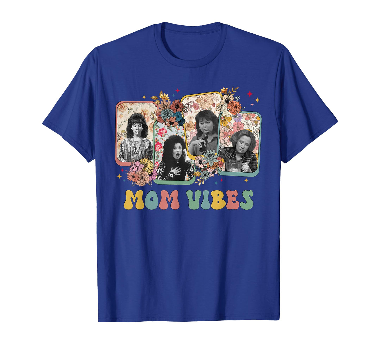 Retro Vintage Mom 90βs Vibes Womens Mama Shirt T-Shirt