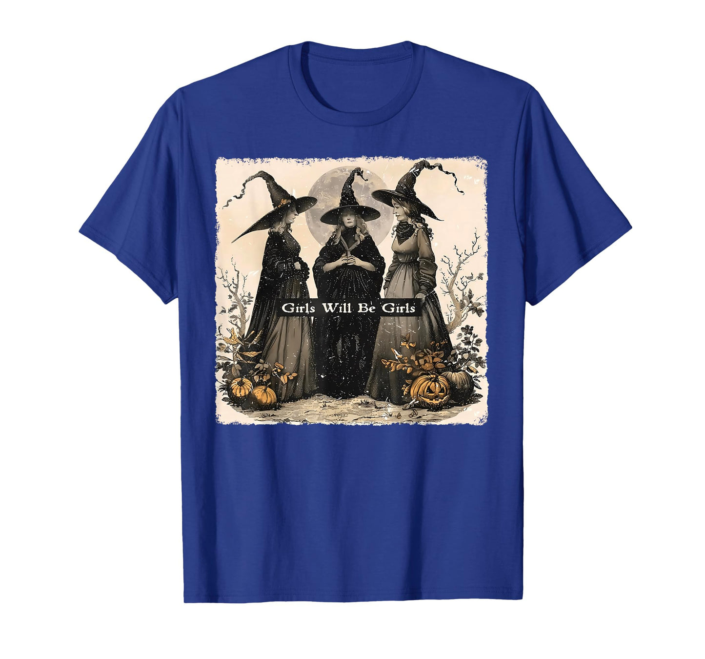 Halloween Spooky Witch Girl Will Be Girls Feminist Women T-Shirt