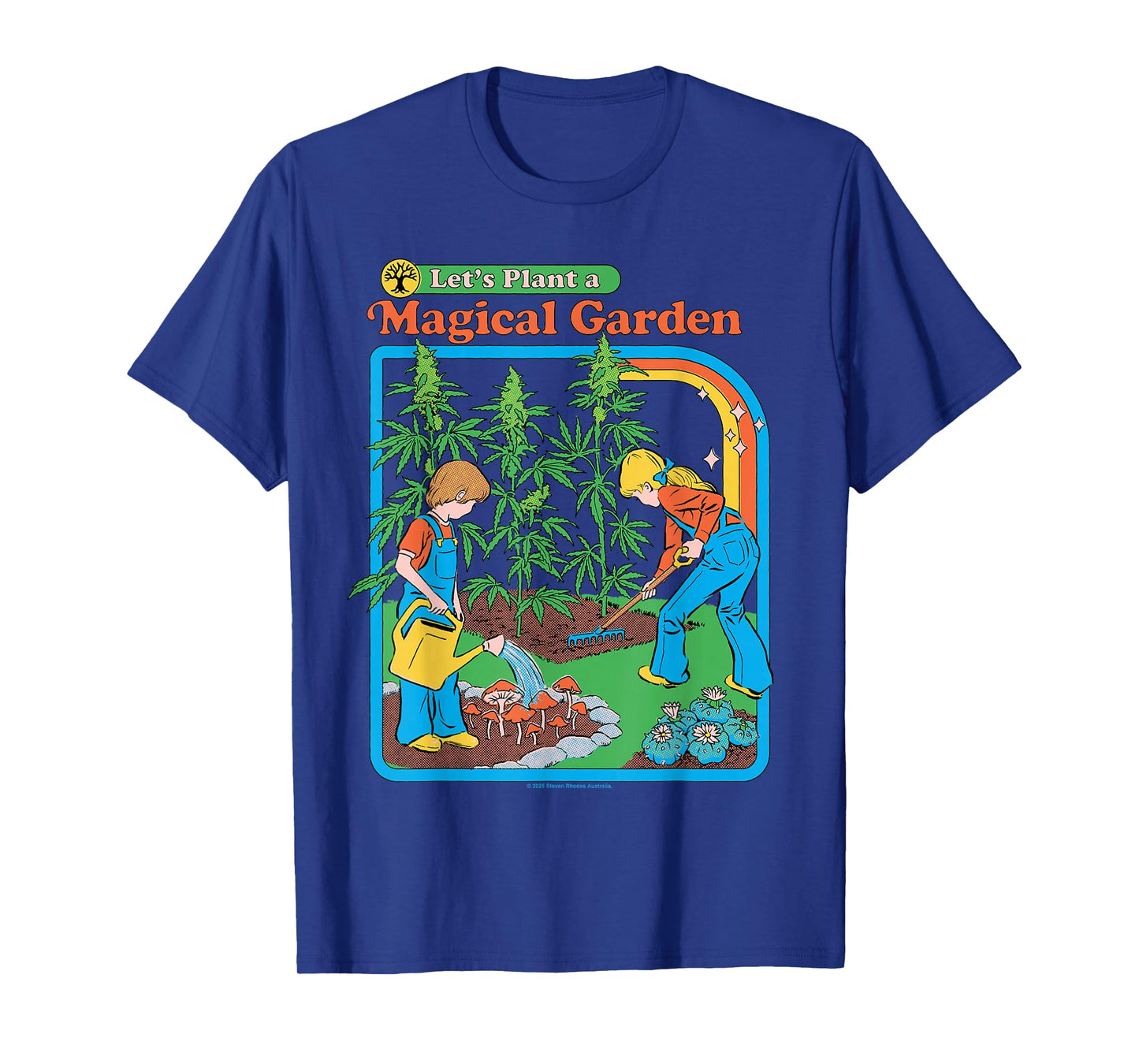 Magical Garden 420 Sarcastic Retro Vintage Funny Adult Humor T-Shirt