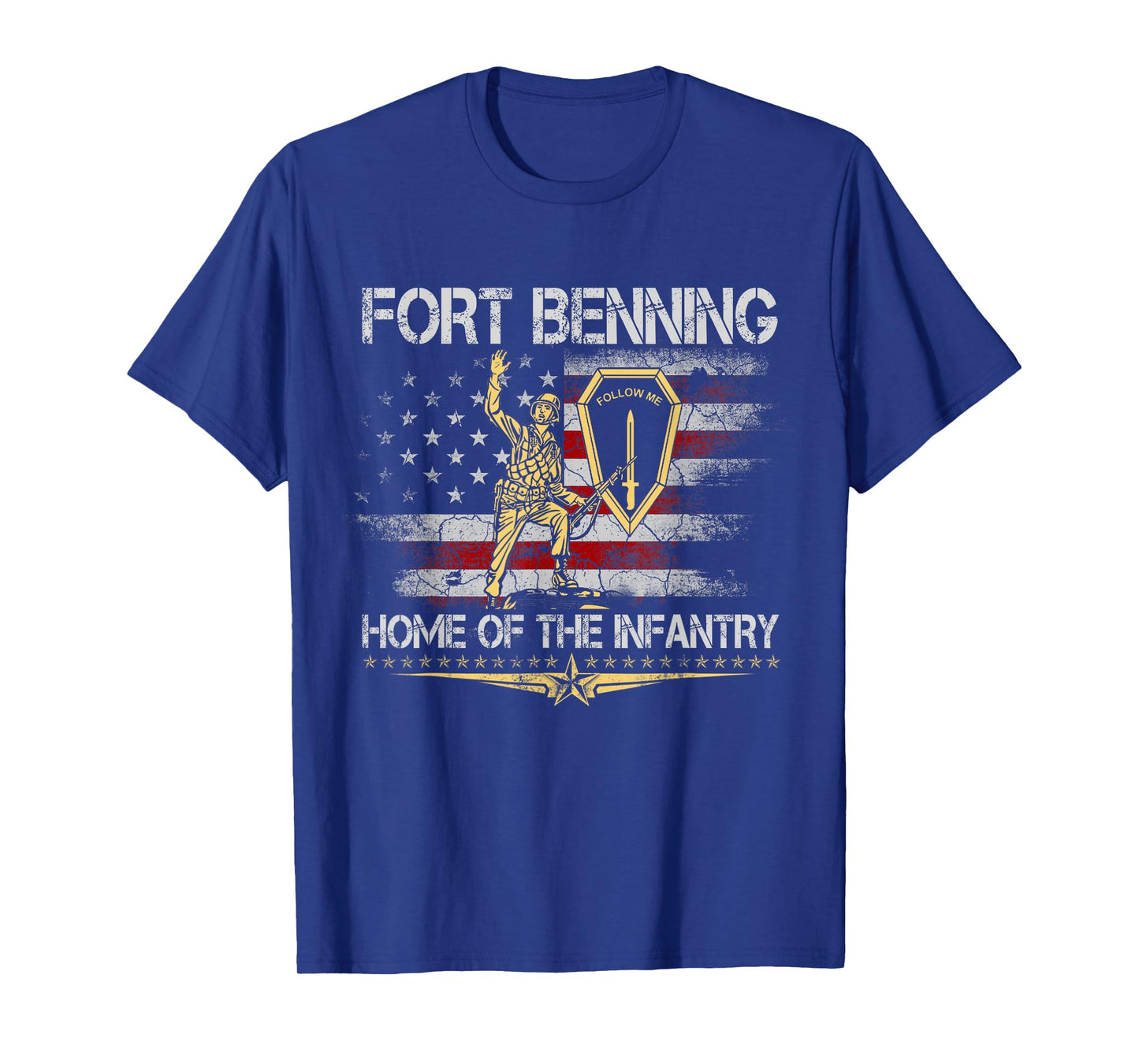 Fort Benning home of The Infantry School Veteran Patriotic T-Shirt