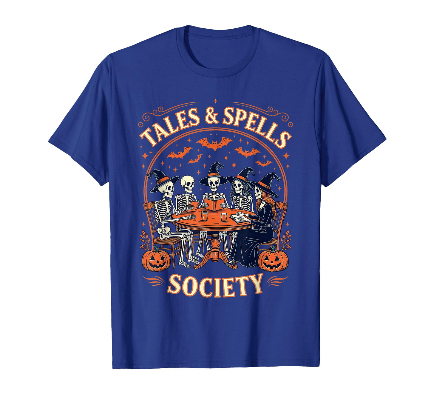 Tales & Spells Society Skeleton Witch Book Club T-Shirt