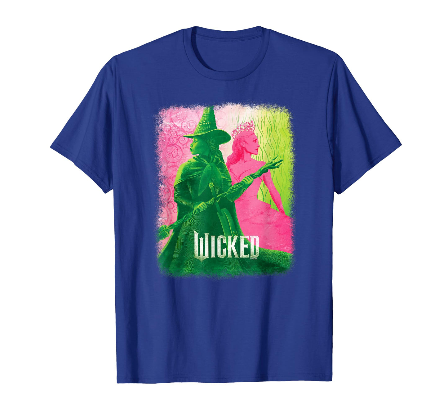 Wicked Unisex-Kids Movie Tie-In T-Shirt, Black, Small, Short Sleeve, Crew Neck, Tonal Effect Movie Design