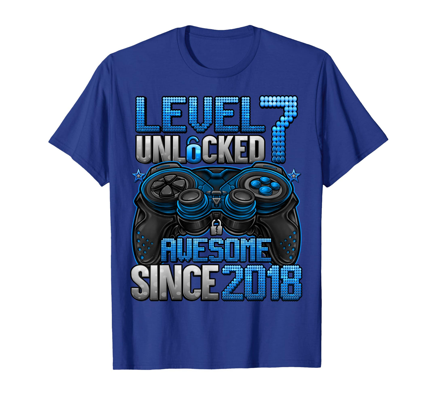 Level 7 Unlocked 7 Year Old Gifts For Boys 7th Birthday Boy T-Shirt