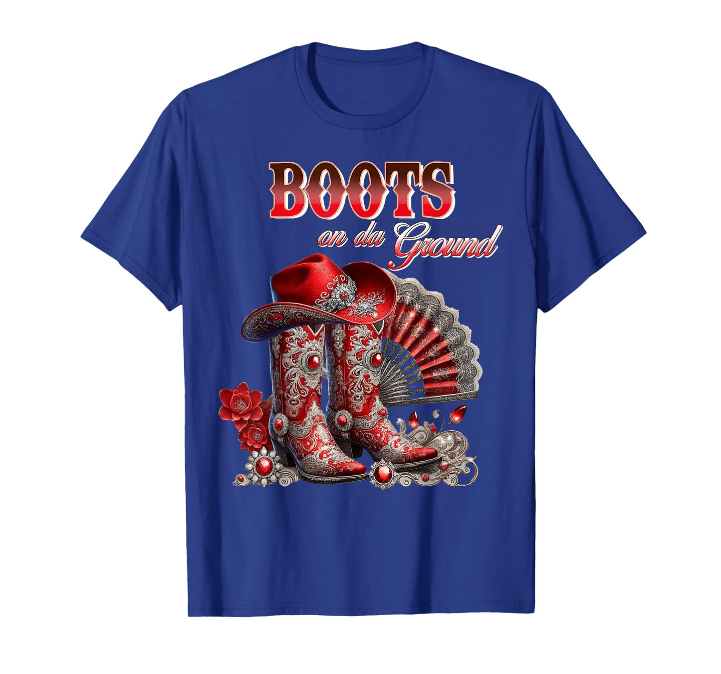 Boots On The Ground Boot Cowboy Western Cowgirl Linedance T-Shirt