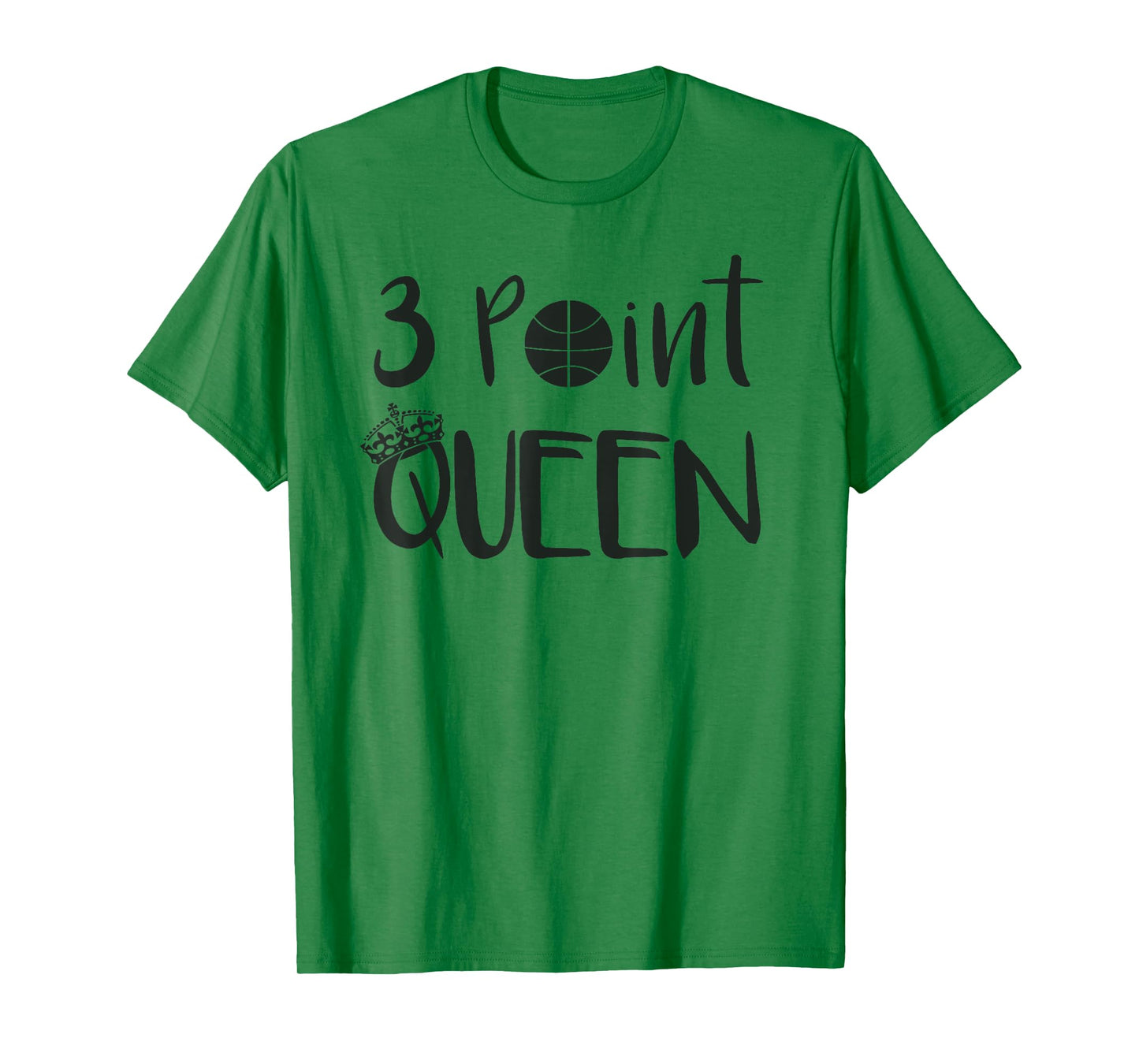 Youth Basketball Shirt 3 Point Queen Cute Girls Sports Gift T-Shirt