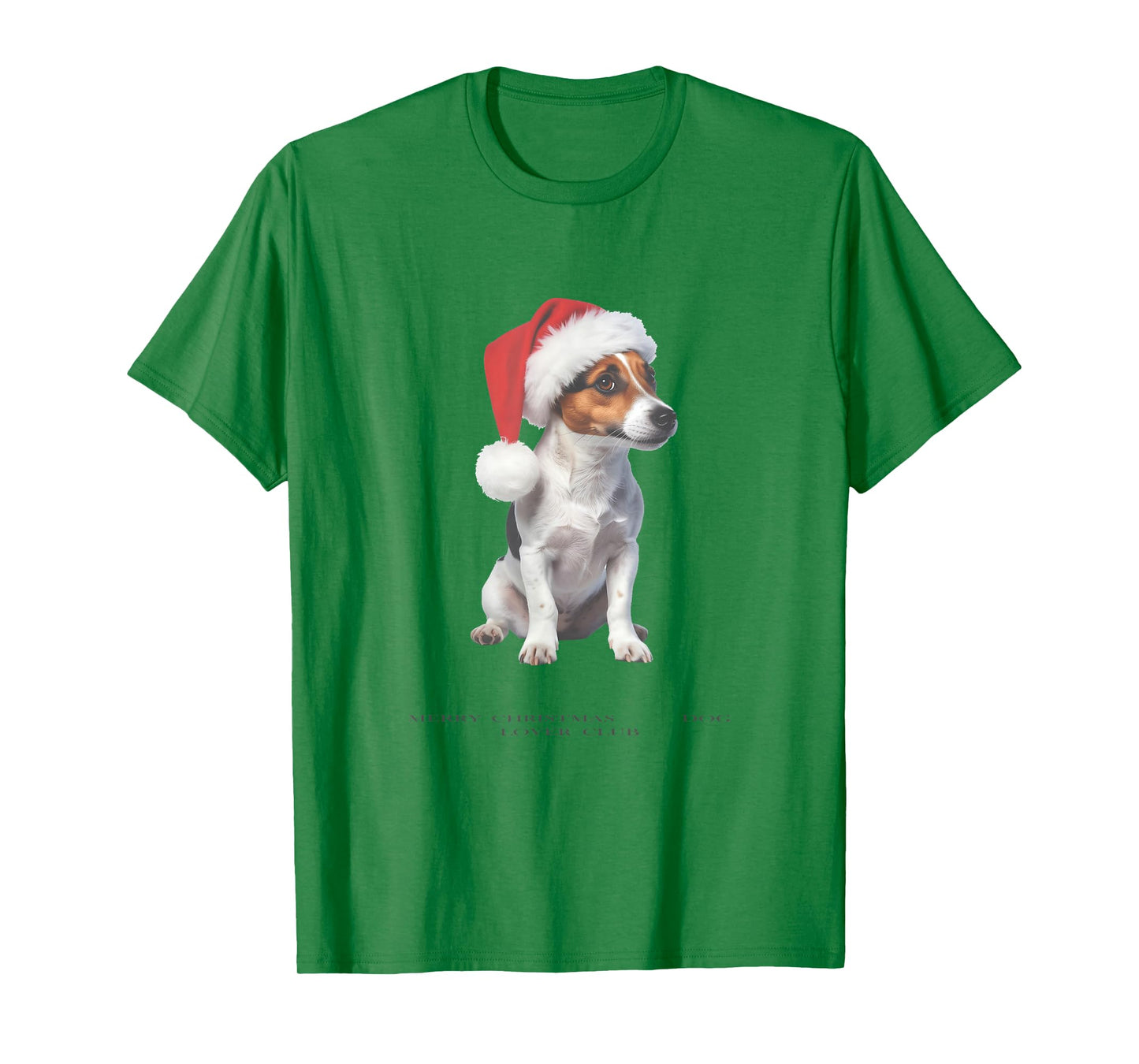 Jack Russell Terrier Christmas Dog Vintage T-Shirt