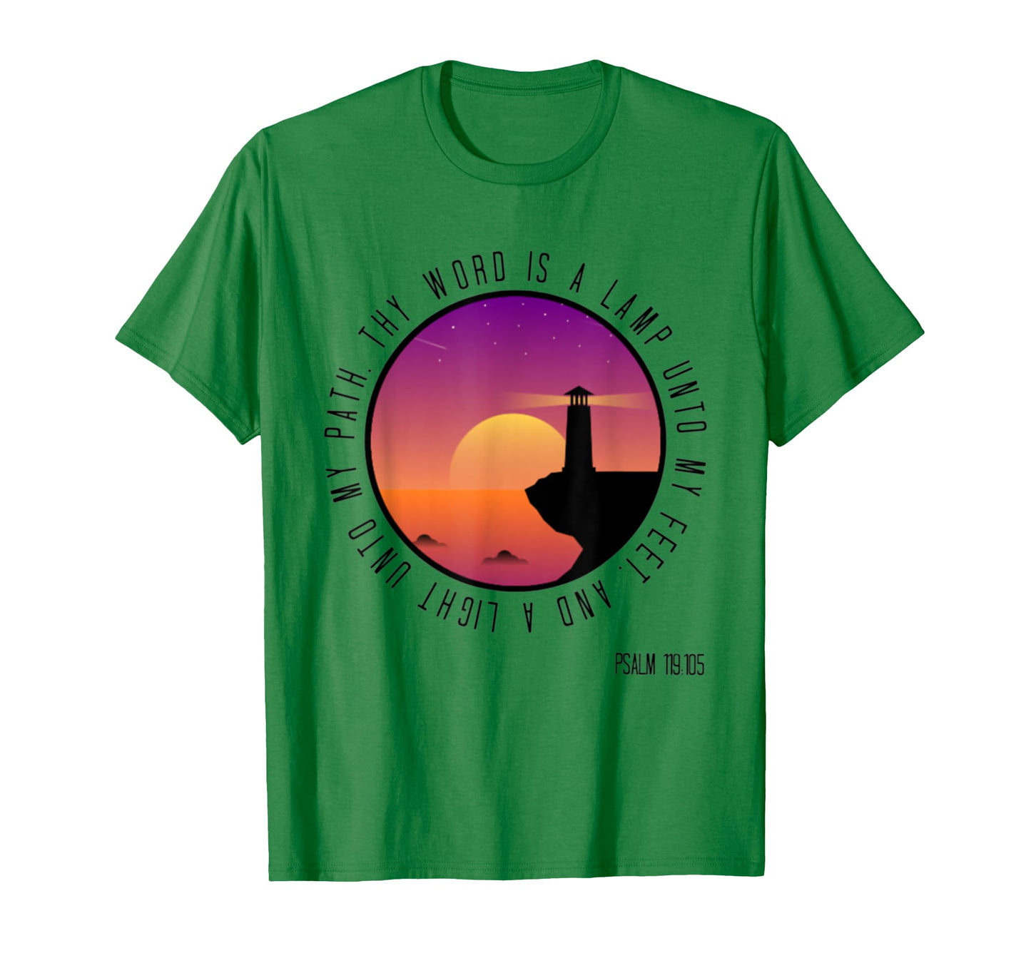 Psalm 119:105 Thy Word Is Christian Bible Verse T-Shirt T-Shirt