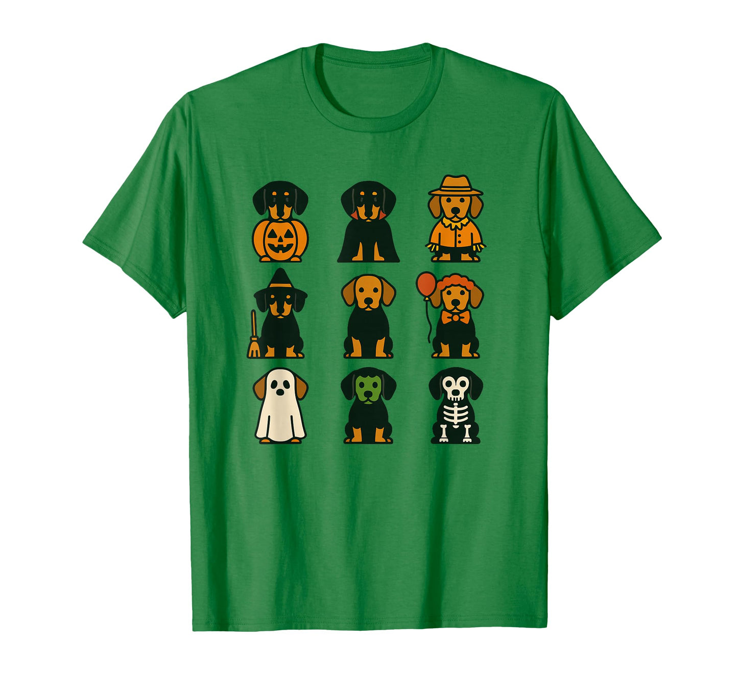 Dachshund Halloween Costume Funny Scary Dog Ghost Witch T-Shirt