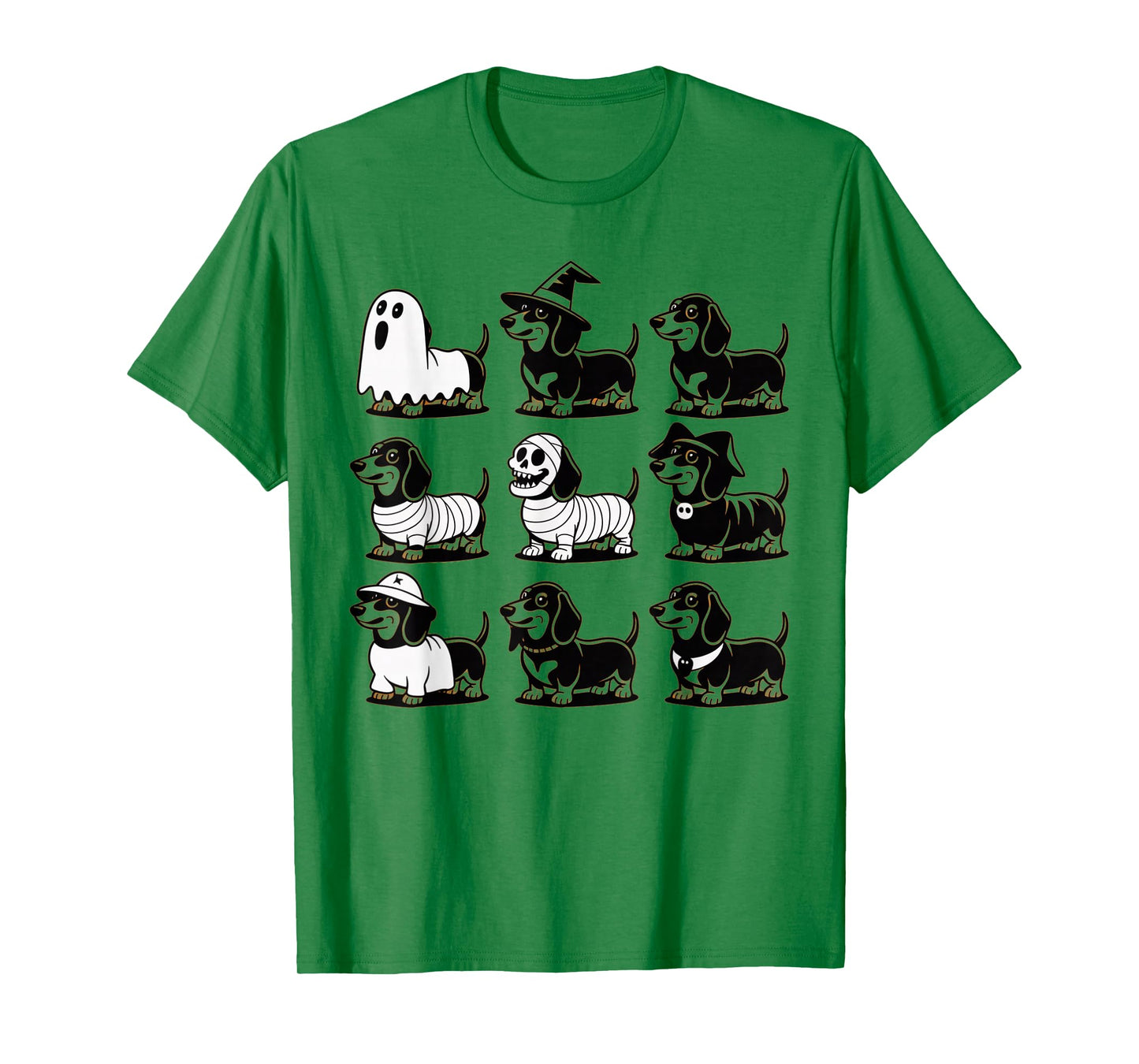 Spooky Scary Dachshund Cute Halloween Dog Ghost Dachshund T-Shirt