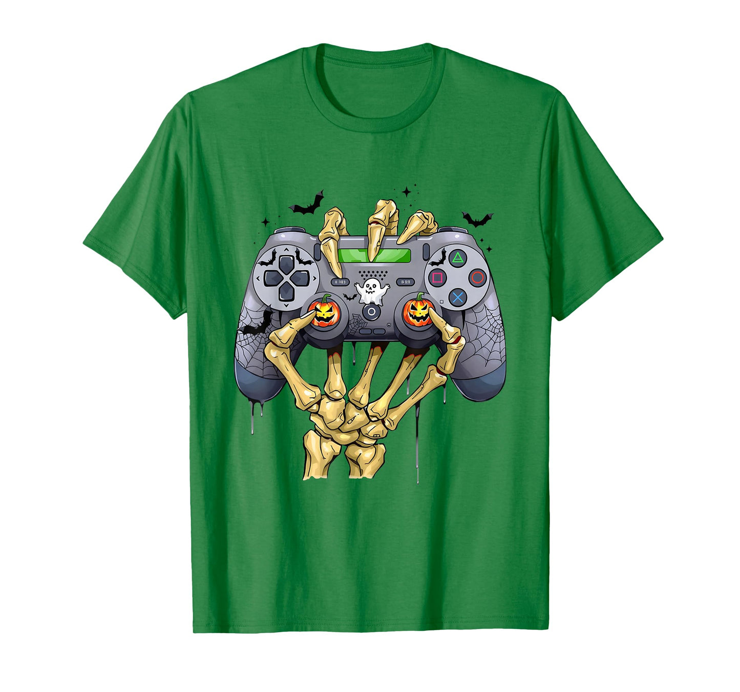 Halloween Skeleton Zombie Gaming Controllers Mummy Boys Kids T-Shirt
