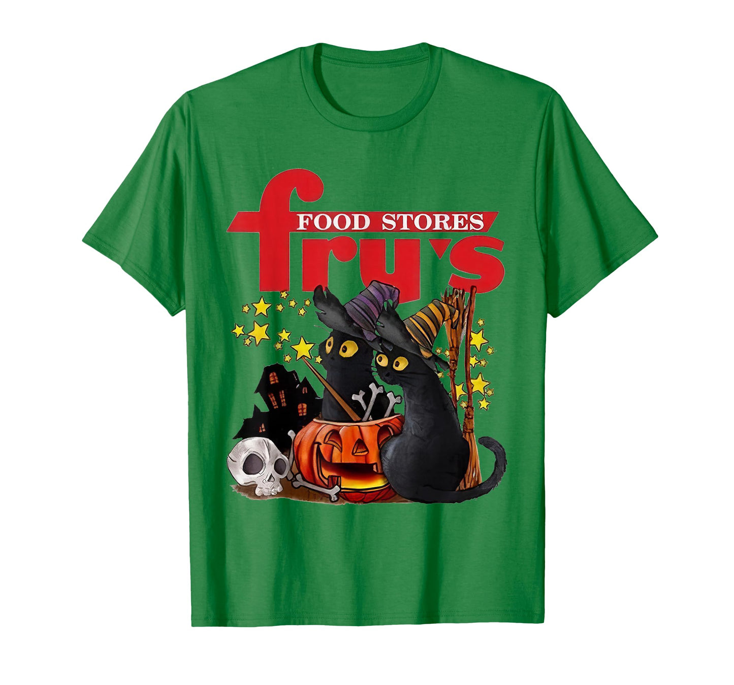 Fry’s Food and Drug X Black Cat Witch Halloween T-Shirt
