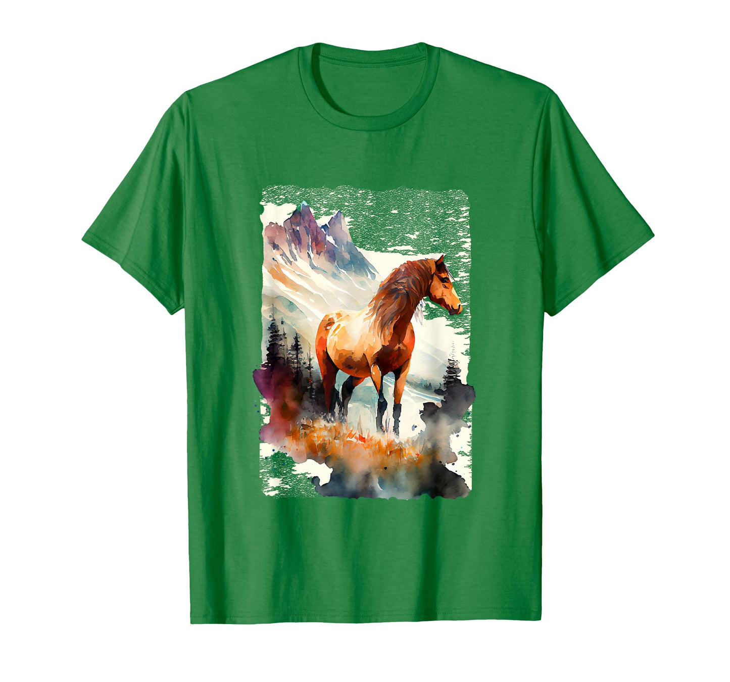 Majestic Horse In Mountain Landscape T-Shirt