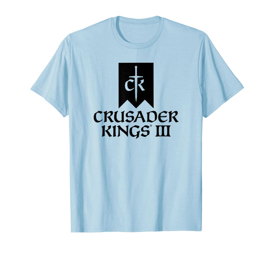 Crusader Kings III game logo black T-Shirt