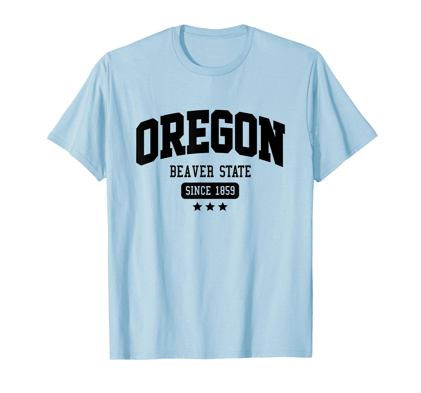 Vintage Oregon Beaver State Athletic Black Text T-Shirt