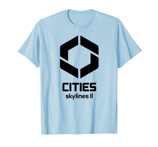 Cities Skylines II game logo black T-Shirt