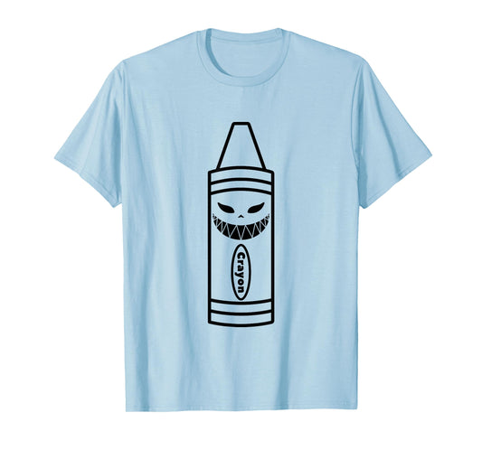 Scary Crayon Box Halloween Easy Costume Couples Adults Kids T-Shirt
