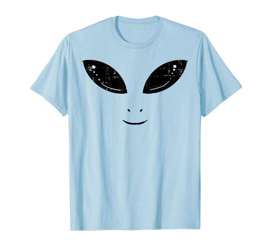 Alien Face Funny Costume UFO Space Boys Girls Kids Men Women T-Shirt