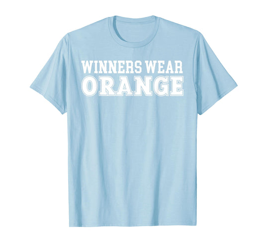 Winners Wear Orange Team Spirit Color War Wear Camp Game T-Shirt